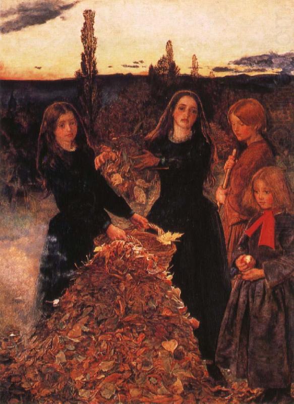 Sir John Everett Millais Antumn Leaves oil painting picture